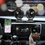 12V/24V Vehicle Electric Oscillating Head Rotatable Double Head Fan - Image 8