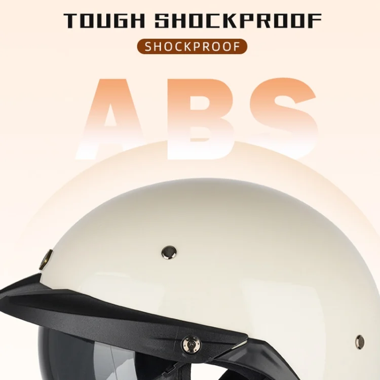 TBD06036843_B4.webp SOMAN Motorcycle Half Helmet Adjustable Helmet With Inner Mirror - Image 5