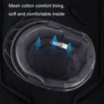 SOMAN Motorcycle Half Helmet Adjustable Helmet With Inner Mirror - Image 8