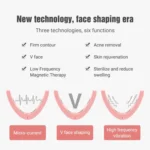 Microcurrent EMS Face Thinning Instrument Red Blue Light Skin Rejuvenation Beauty Instrument - Image 5