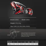 SOMAN Racing Motorcycle Double Lens Riding Safety Helmet - Image 3