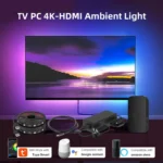 HDMI 2.0-PRO Smart Ambient TV Led Backlight Led Strip Lights Kit Work With TUYA APP Alexa Voice Google Assistant - Image 2