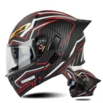 SOMAN Motorcycle Dual Lens Riding Peel-Off Full Coverage Helmet