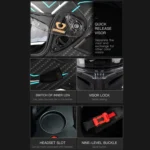 SOMAN Motorcycle Dual Lens Riding Peel-Off Full Coverage Helmet - Image 11
