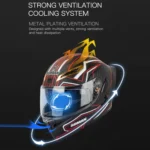 SOMAN Motorcycle Dual Lens Riding Peel-Off Full Coverage Helmet - Image 9