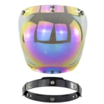 Motorcycle Helmet Three-Button Windproof Lens With Bracket