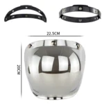 Motorcycle Helmet Three-Button Windproof Lens With Bracket - Image 2