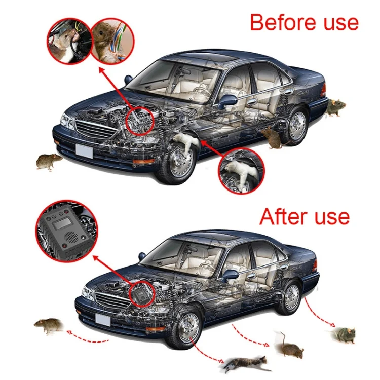 TBD060368_B1.webp SJZ-021 Car Ultrasonic Rat Repeller Car Engine Mouse Repellent - Image 2