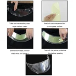 SOMAN Motorcycle Helmet Universal Lens Anti-Fog Film - Image 7