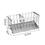 Stainless Steel Sponge Drainer Rack Multifunctional Storage Shelf - Image 9