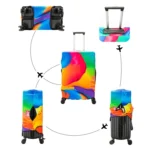 Luggage Protective Cover Travel Trolley Case Dustproof Sleeve - Image 2