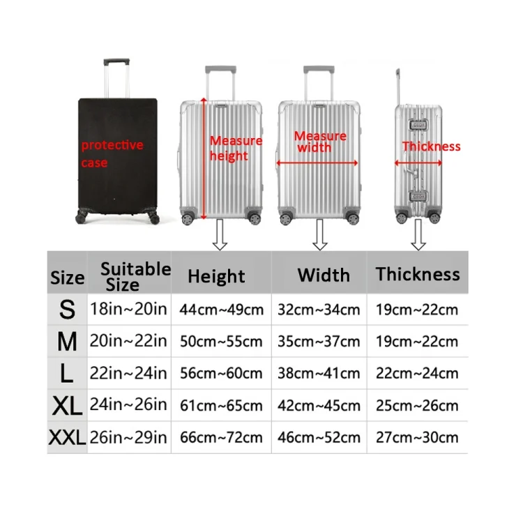 TBD06037008_B2.webp Luggage Protective Cover Travel Trolley Case Dustproof Sleeve - Image 3