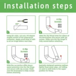 Gutter Extension Hinge Downspout Extension Flip-Up Hinge For Rectangle Or Square Downspout - Image 5