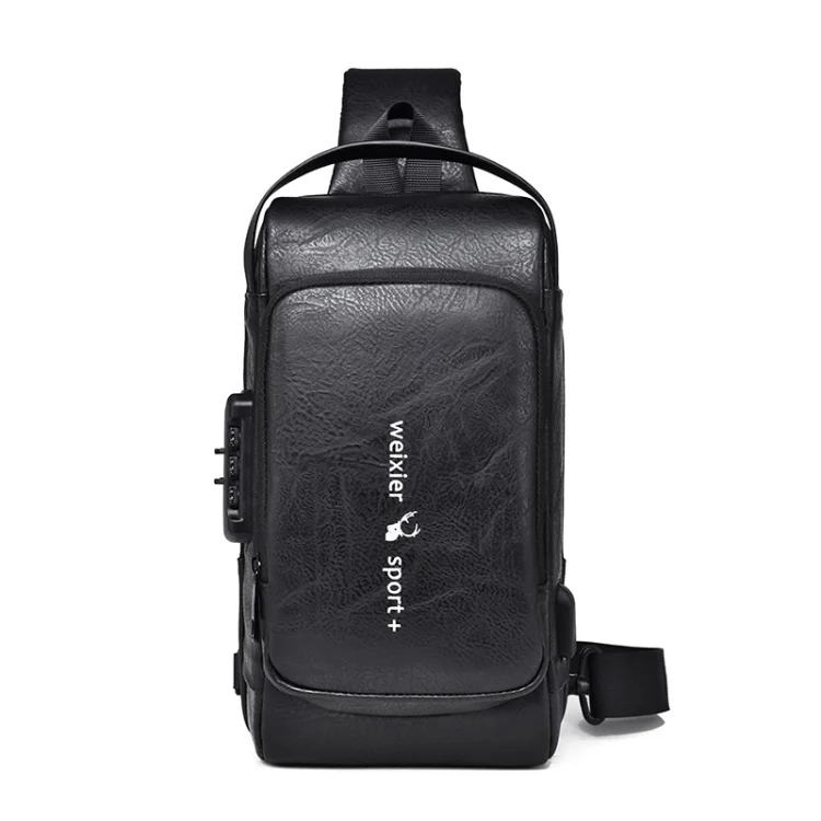 TBD0603710701A.webp WEIXIER X318 Single Shoulder Crossbody Male Waterproof Anti-Theft Small Backpack - Image 1