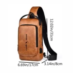 WEIXIER X318 Single Shoulder Crossbody Male Waterproof Anti-Theft Small Backpack - Image 2