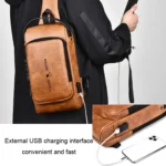 WEIXIER X318 Single Shoulder Crossbody Male Waterproof Anti-Theft Small Backpack - Image 6