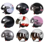 GXT Electric Vehicle Half Cover Helmet Four Seasons Retro Helmet - Image 2