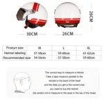 GXT Electric Vehicle Half Cover Helmet Four Seasons Retro Helmet - Image 3