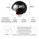 GXT Electric Vehicle Half Cover Four Seasons Retro Helmet - Image 3