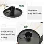 Retro Metal Teacup Shaped Iron Candle Holder Home Decoration Ornaments - Image 4