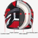GXT Electric Vehicle Four Seasons Sun Protection & Windshield Double Lens Helmet - Image 4