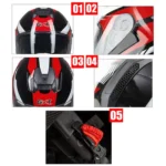 GXT Electric Vehicle Four Seasons Sun Protection & Windshield Double Lens Helmet - Image 5