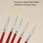 Nail Fine Line Pulling Pen Color Painting Flower Pen Fine Outline Nail Art Pen - Image 3