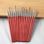 Wooden Rod Nail Brush Beauty Armor Tools Color Painting Pen Drawing Pen - Image 2