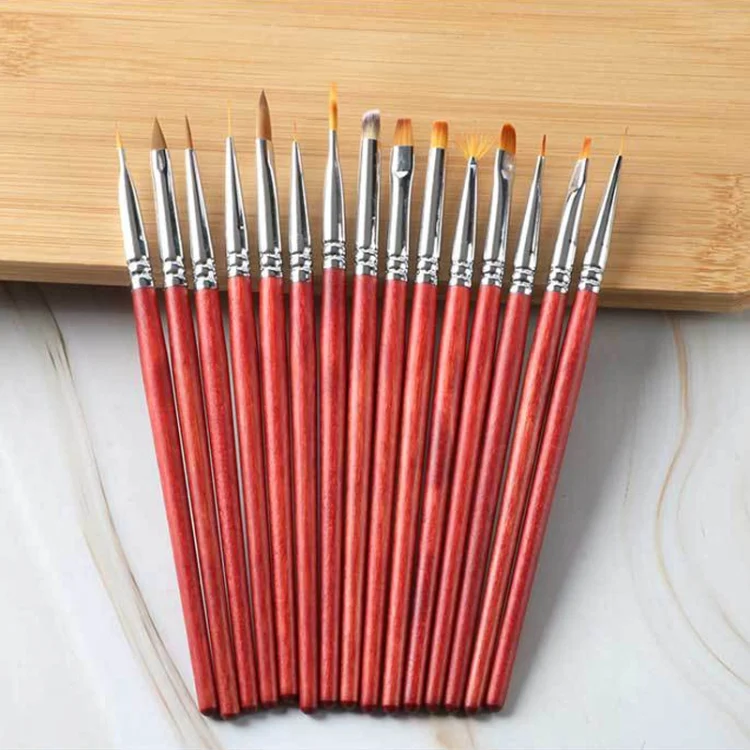 TBD06037172_B1.webp Wooden Rod Nail Brush Beauty Armor Tools Color Painting Pen Drawing Pen - Image 2