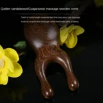 Gold Sandalwood Solid Wood Massage Eye Scraping And Nose Massage, Color Random Delivery - Image 6