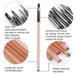 Acrylic Tea Color Pen Brush Beauty Nail Pen Color Painting Drawing Pen Light Therapy Pen - Image 3