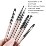 Acrylic Tea Color Pen Brush Beauty Nail Pen Color Painting Drawing Pen Light Therapy Pen - Image 6