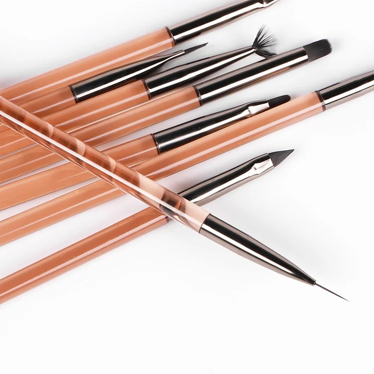 TBD06037177_B6.webp Acrylic Tea Color Pen Brush Beauty Nail Pen Color Painting Drawing Pen Light Therapy Pen - Image 7