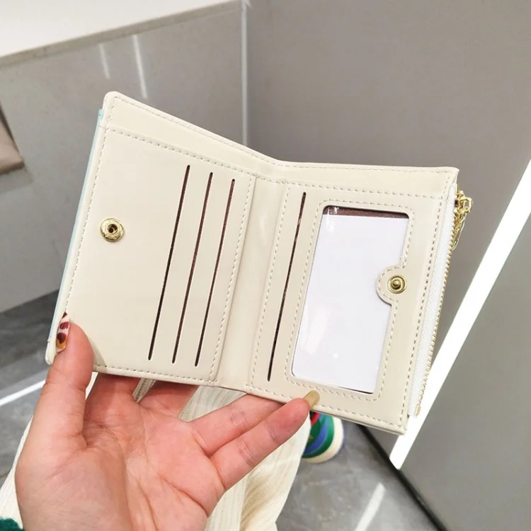 TBD06037184_B5.webp PU Leather Short Color Matching Folding Wallet Mini Portable Wallet - Image 6