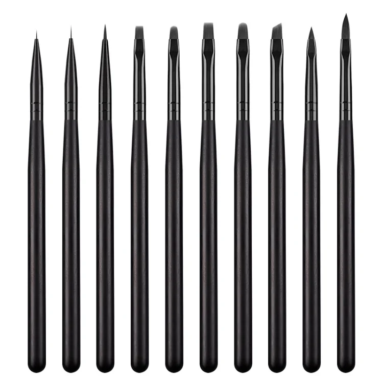 Wooden Pole Manicure Drawing Pen Light Therapy Painting Pen