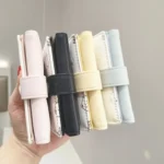 Cartoon Cute Bear Printed Wallet Large Capacity Buckle Tri-Fold Short Wallet - Image 6