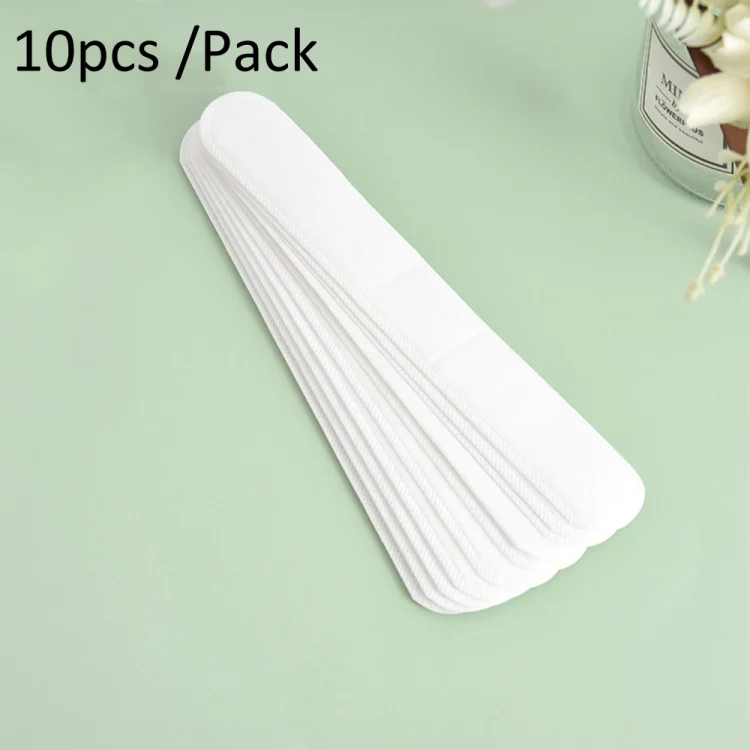 10pcs /Pack Disposable Hat Brim Stickers Shirt Collar Anti-Dirty Sweat-Absorbing Stickers