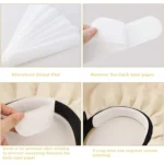 10pcs /Pack Disposable Hat Brim Stickers Shirt Collar Anti-Dirty Sweat-Absorbing Stickers - Image 4