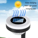 Outdoor Solar LED Dual Light Source Ground Plug Light - Image 2
