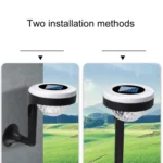 Outdoor Solar LED Dual Light Source Ground Plug Light - Image 3