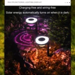 Outdoor Solar LED Dual Light Source Ground Plug Light - Image 6