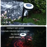 Outdoor Solar LED Dual Light Source Ground Plug Light - Image 7