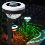 Outdoor Solar LED Dual Light Source Ground Plug Light - Image 9