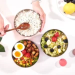 Double-Layer Stainless Steel Bowl With Lid Children Dinner Insulated Rice Bowl - Image 10