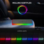 2 In 1 15W Car Mobile Phone Wireless Charger Non-slip Mat with Colorful Light - Image 5