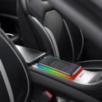 2 In 1 15W Car Mobile Phone Wireless Charger Non-slip Mat with Colorful Light - Image 6