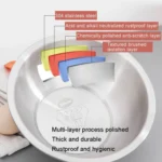 304 Stainless Steel Basin Home Multifunctional Soup Bow - Image 3