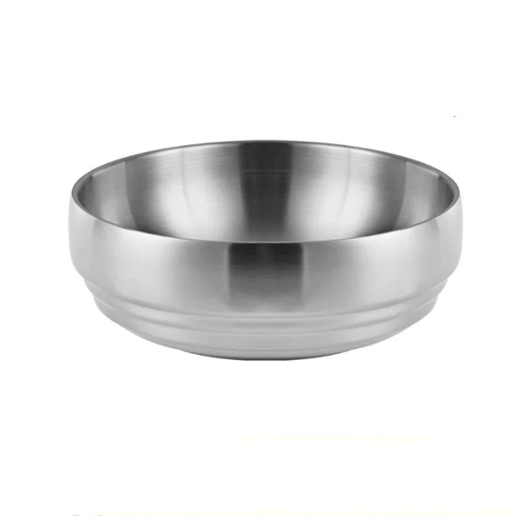 TBD0603736001.webp Stainless Steel Double Thickened Cold Noodle Bowl Rice Bowl - Image 1