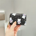 Mini Cartoon Cute Bear Print Multi-slot Anti-degaussing Card Holder