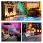 Not Easy To Fade Card Pattern 9W Double Cylinder Water Pattern Christmas Projection Light - Image 9